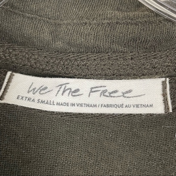 We the Free Olive Button Down Long Sleeve Top - Picture 6 of 7